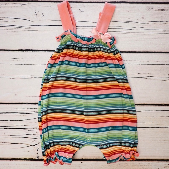 Kickee Pants Other - EUC Kickee Pants Striped Romper Size 12-18 months
